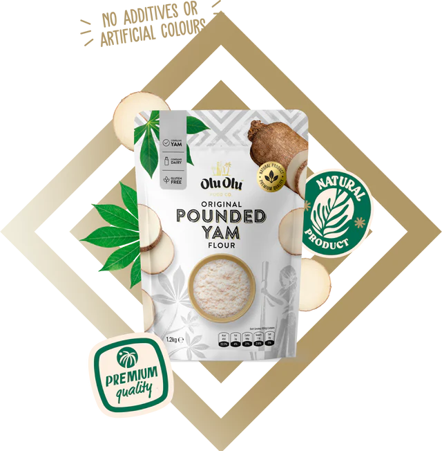 Olu Olu Premium Pounded Yam (White Packaging)